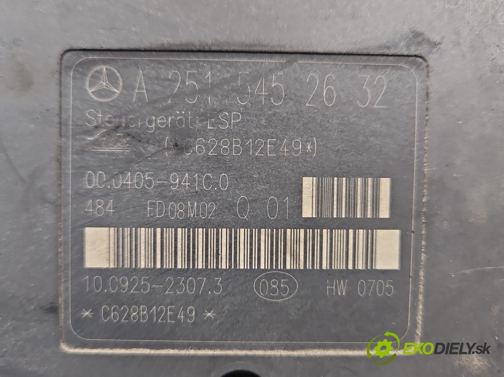 Mercedes ML W164 2005-2011 3.0 cdi (642940) 224 hp automatic 165 kW 2987 cm3 5- čerpadlo abs A2514310512 (Pumpy brzdové)