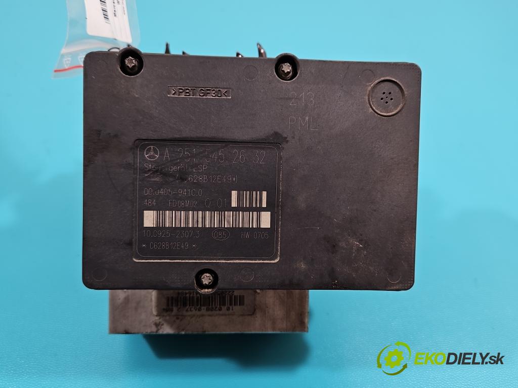 Mercedes ML W164 2005-2011 3.0 cdi (642940) 224 hp automatic 165 kW 2987 cm3 5- čerpadlo abs A2514310512 (Pumpy brzdové)