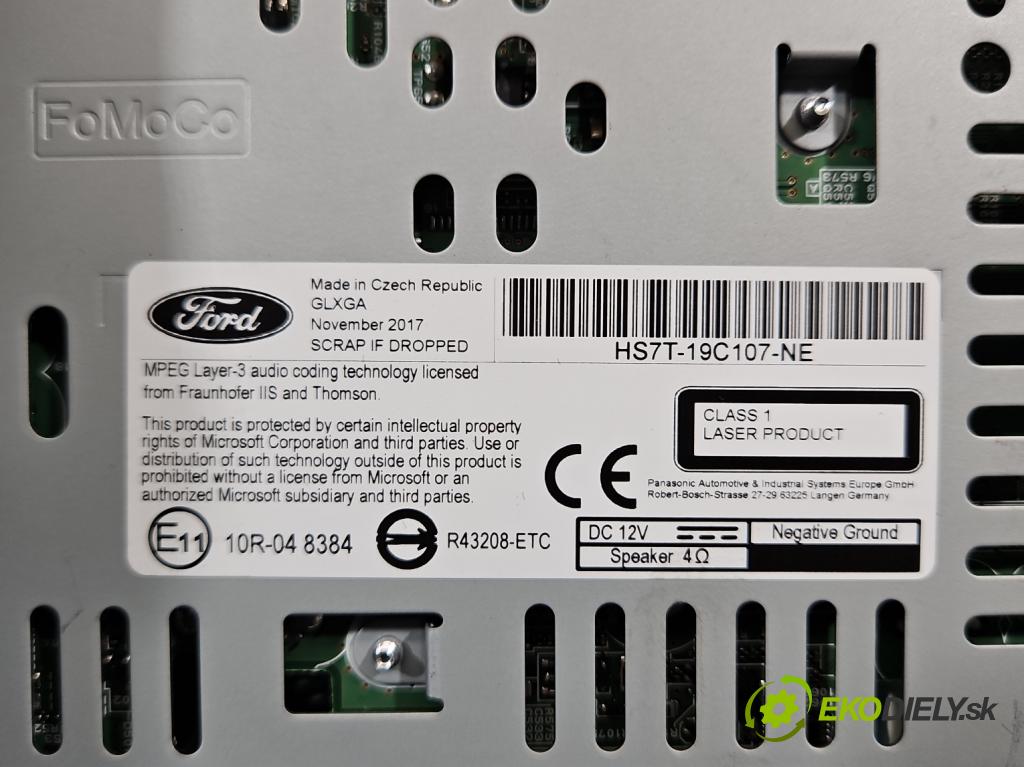Ford Mondeo Mk5 2014-2022 2.0 tdci 179KM automatic 132 kW 1997 cm3 5- Radio originál HS7T