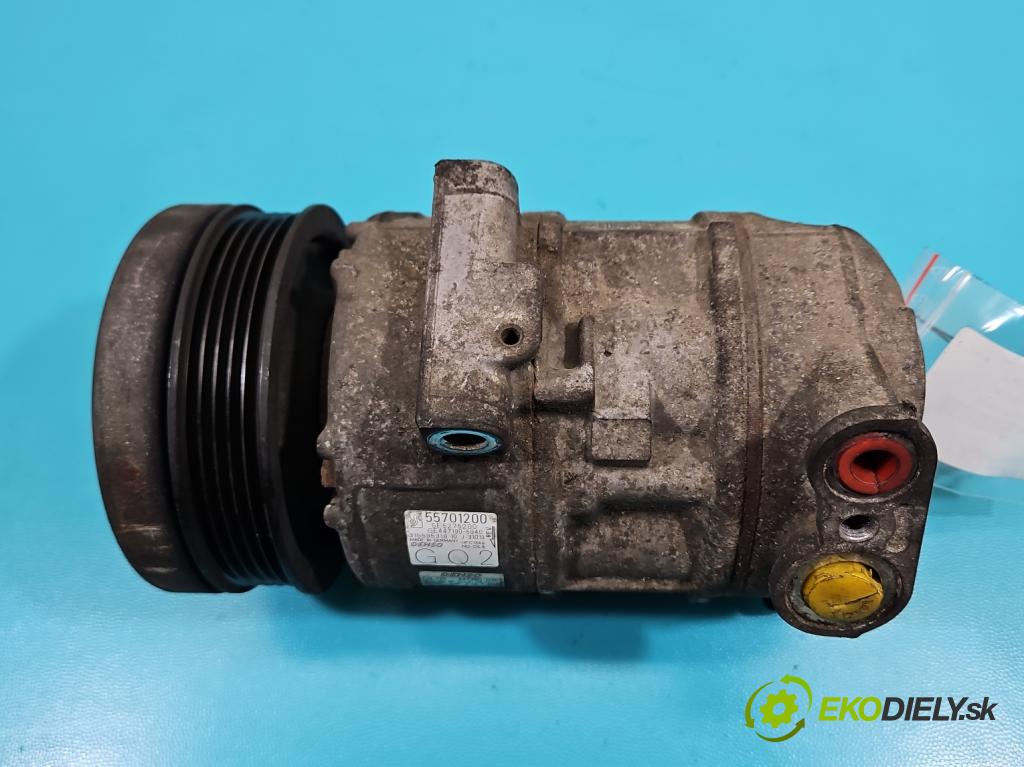 Opel Corsa D 2006-2014 1.2 16V 80 HP manual 59 kW 1229 cm3 3- Kompresor: klimatizácie 55701200 (Kompresor klimatizácie)