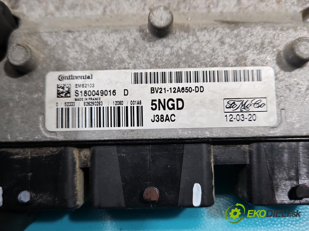 Ford Fiesta Mk7 2008-2017 1.6 16V 120 HP manual 88 kW 1596 cm3 5- riadiaca jednotka motora BV21-12A650-DD
