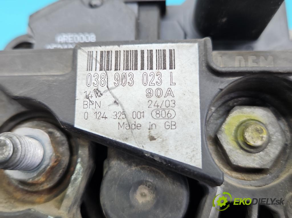 Skoda Octavia I 1996-2010 1.9 sdi 68 HP manual 50 kW 1896 cm3 5- Alternator 038903023L (Alternátor)