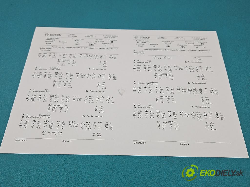 Vw Passat B6 2005-2010 2.0 tdi 140 HP automatic 103 kW 1968 cm3 5- vstrekovacie čerpadlo 0414720312 (Vstrekovač paliva)