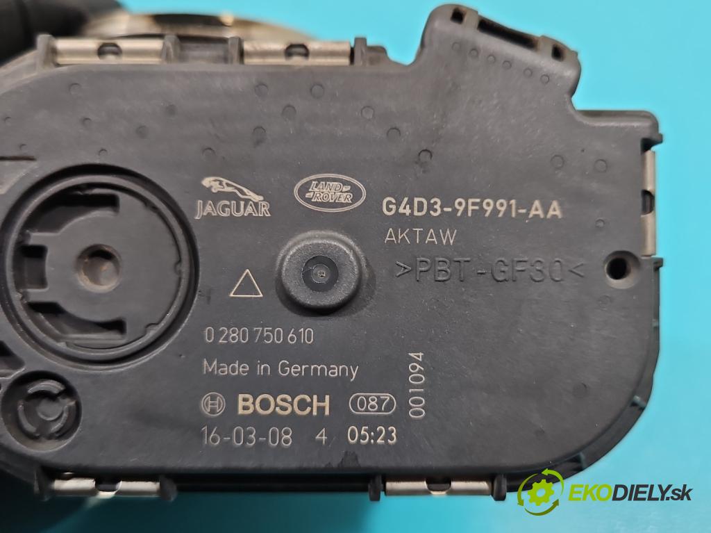 Jaguar XE 2015-2024 2.0d 179KM automatic 132 kW 1999 cm3 4- klapka G4D3-9F991-AA (Škrtiaca klapka)