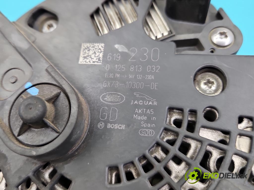 Jaguar XE 2015-2024 2.0d 179KM automatic 132 kW 1999 cm3 4- Alternator 0125813032 (Alternátor)