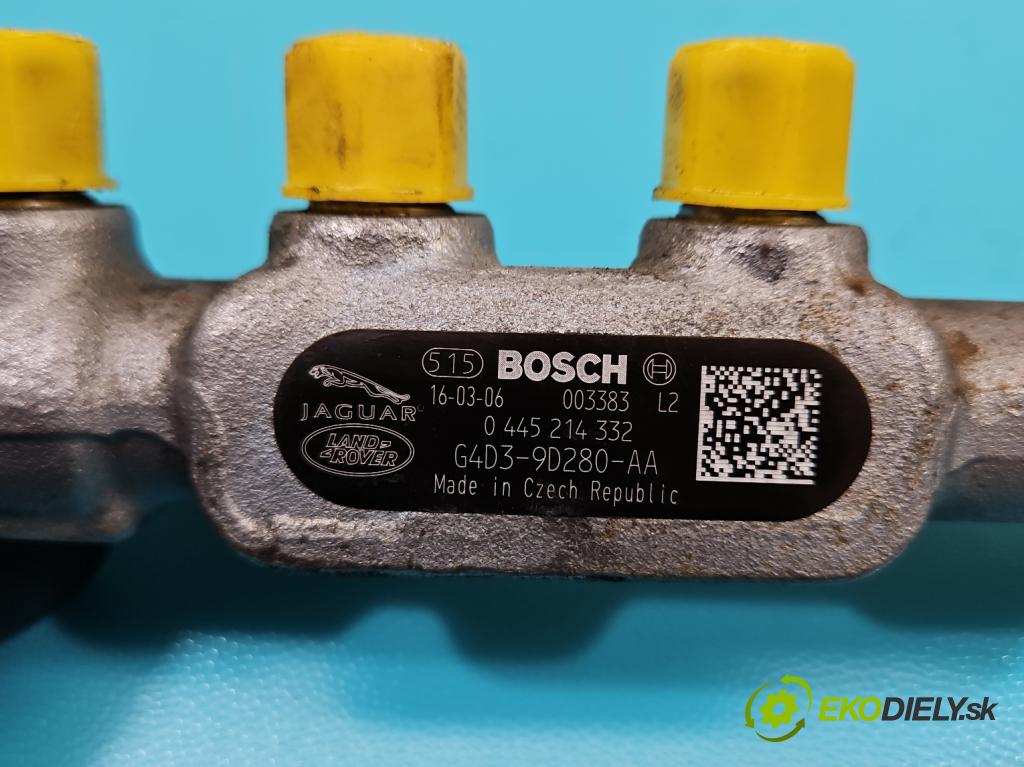 Jaguar XE X760 2015-2024 2.0d 179KM automatic 132 kW 1999 cm3 4- lišta vstrekovacia 0445214332 (Vstrekovacia lišta)