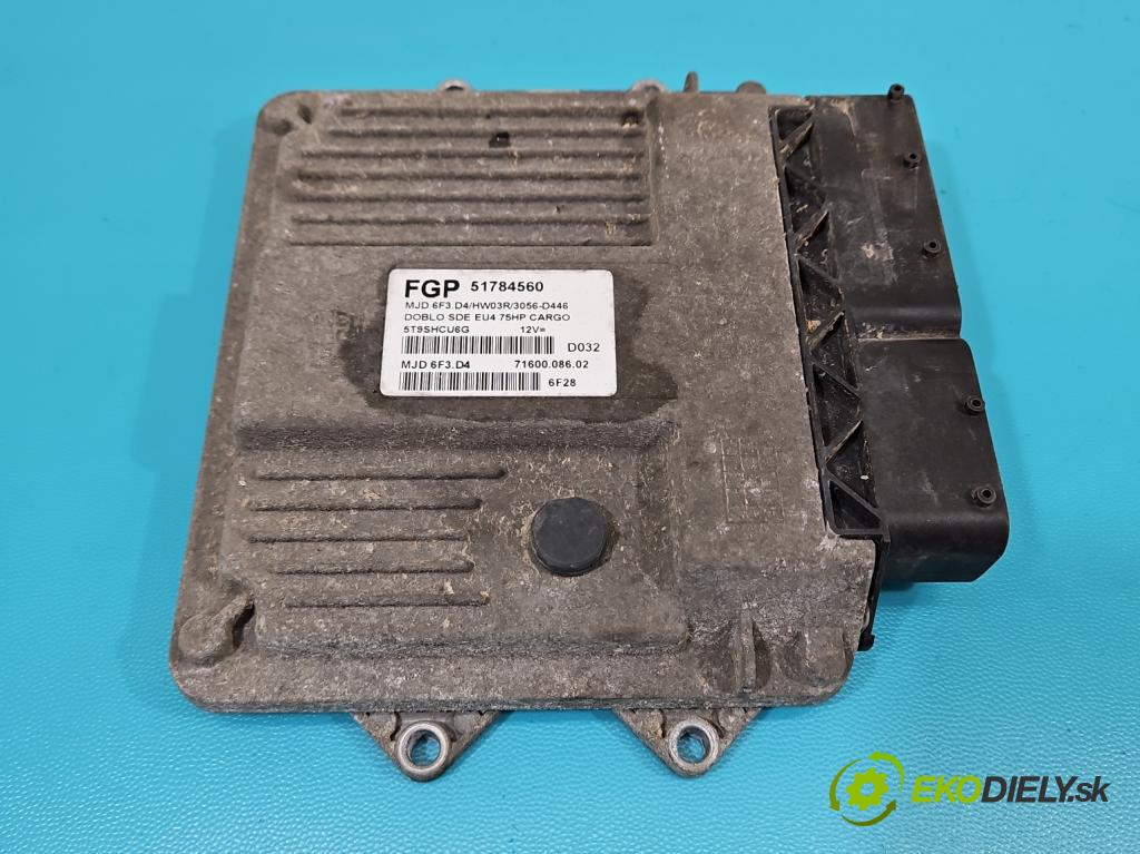 Fiat Doblo I 2001-2010 1,3.0 jtd 75 HP manual 55 kW 1248 cm3 5- riadiaca jednotka motora 51784560