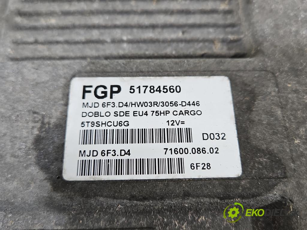 Fiat Doblo I 2001-2010 1,3.0 jtd 75 HP manual 55 kW 1248 cm3 5- riadiaca jednotka motora 51784560
