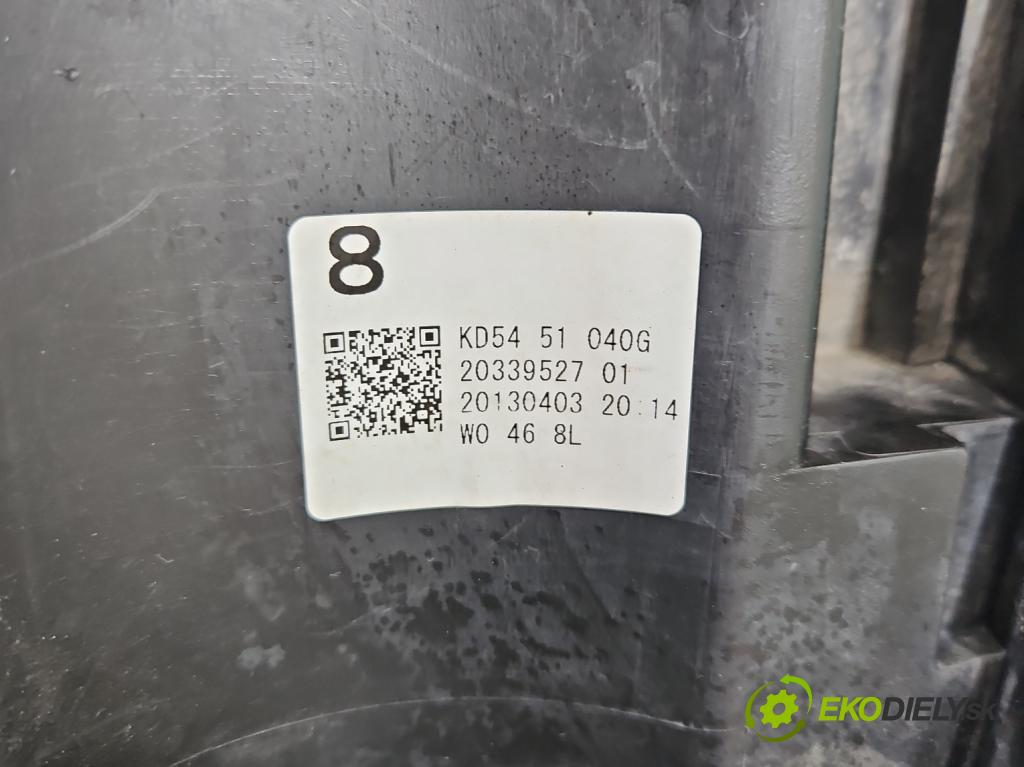 Mazda CX-5 I 2012-2017 2.2d 150 HP automatic 110 kW 2199 cm3 5- Reflektor: ľavý KD5451040G (Kľučka dverí ostatné)