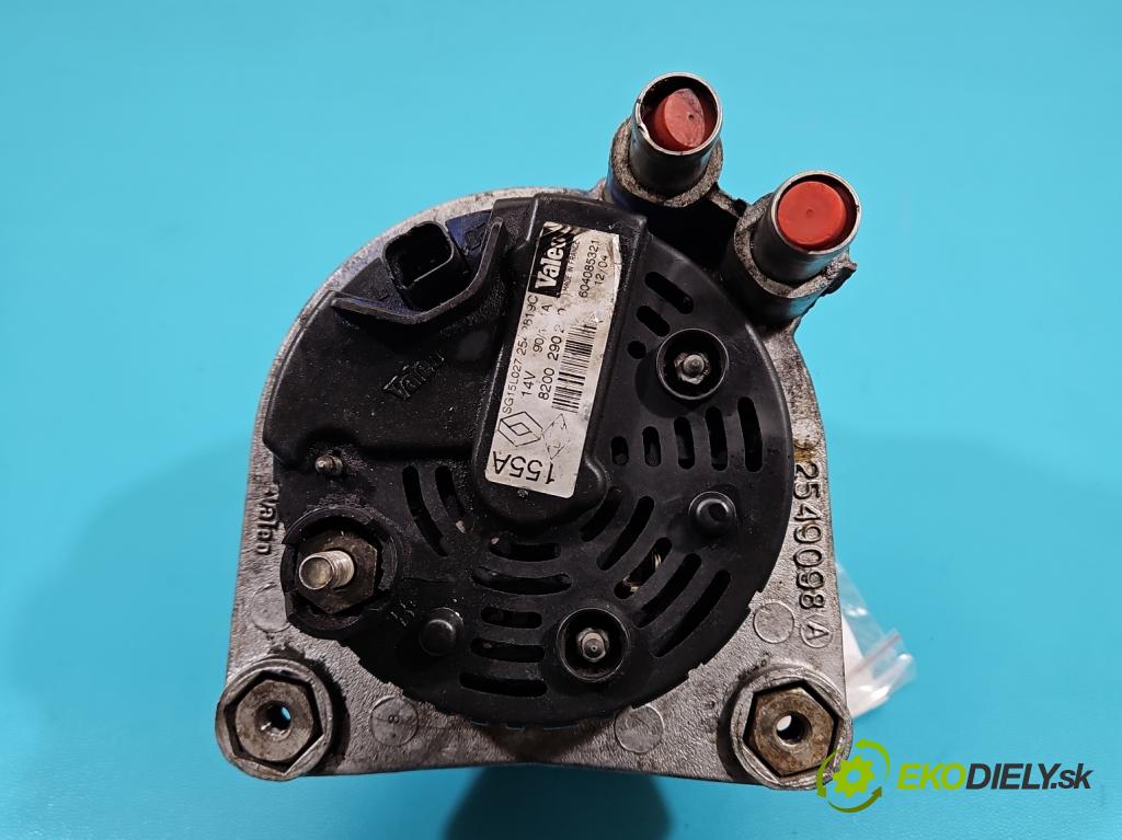 Renault Espace IV 2003-2014 2.0 T 163 HP automatic 120 kW 1998 cm3 5- Alternator 8200290220 (Alternátor)