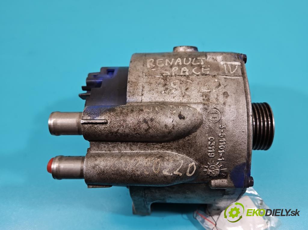Renault Espace IV 2003-2014 2.0 T 163 HP automatic 120 kW 1998 cm3 5- Alternator 8200290220 (Alternátor)