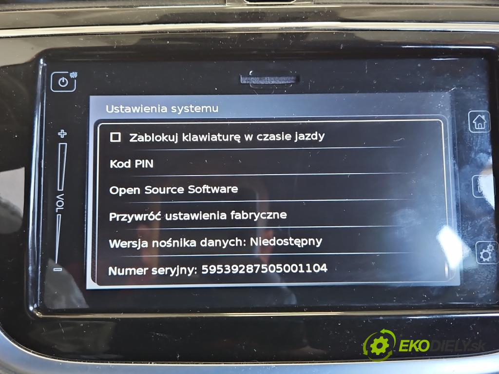 Suzuki SX4 S-Cross 2013-2021 1.4 T 140 HP automatic 103 kW 1373 cm3 5- Radio originál 7505001104