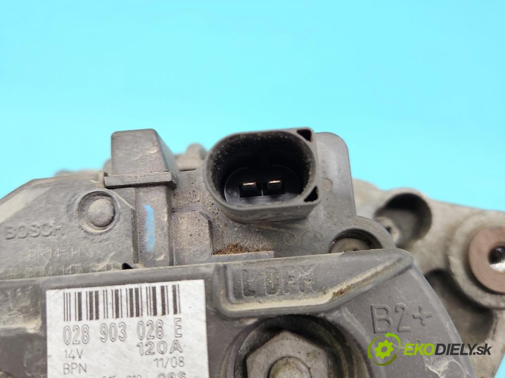 Skoda Fabia II 2007-2014 1.9 tdi 105 HP manual 77 kW 1896 cm3 5- Alternator 028903028E (Alternátor)