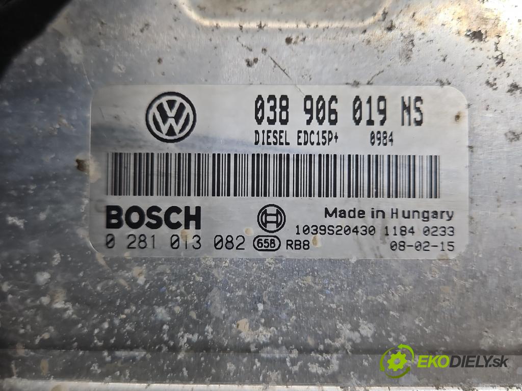 Skoda Fabia II 2007-2014 1.9 tdi 105 HP manual 77 kW 1896 cm3 5- riadiaca jednotka motora 038906019NS
