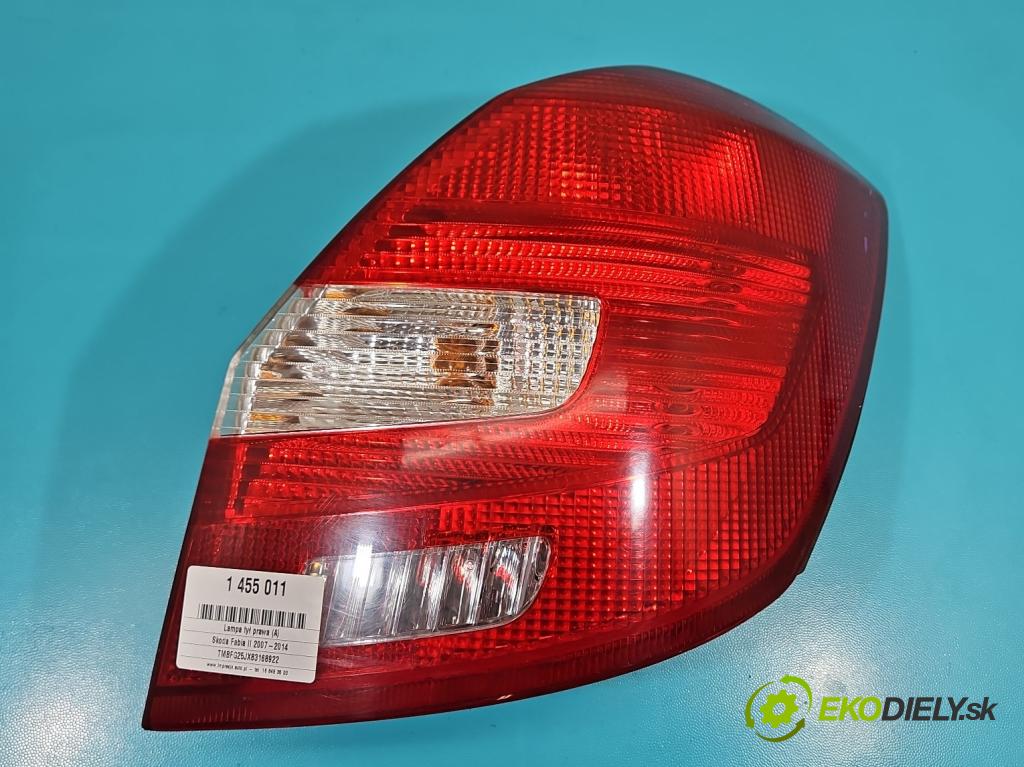 Skoda Fabia II 2007-2014 1.9 tdi (BSW) 105 HP manual 77 kW 1896 cm3 5- svetlo / reflektor zadné pravé  (Kľučka dverí ostatné)