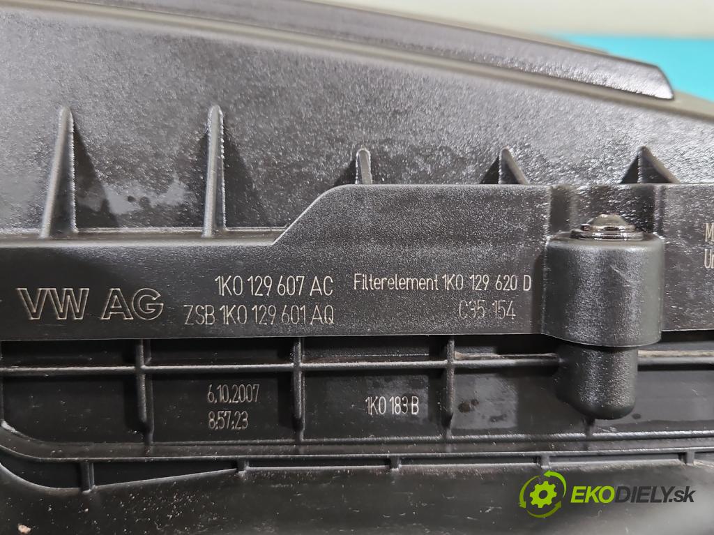 Vw Golf plus 1.4 TSI 140 HP automatic 103 kW 1390 cm3 5- obal filtra vzduchu 1K0129607AC (Obal filtra vzduchu)