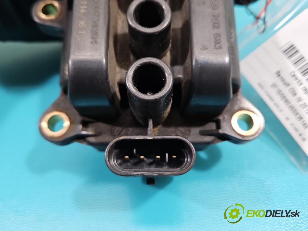 Renault Clio IV 2012-2020 1.1 16V 75 HP manual 55 kW 1149 cm3 5- cievka zapaľovacia 77040001 (Zapaľovacia cievka)