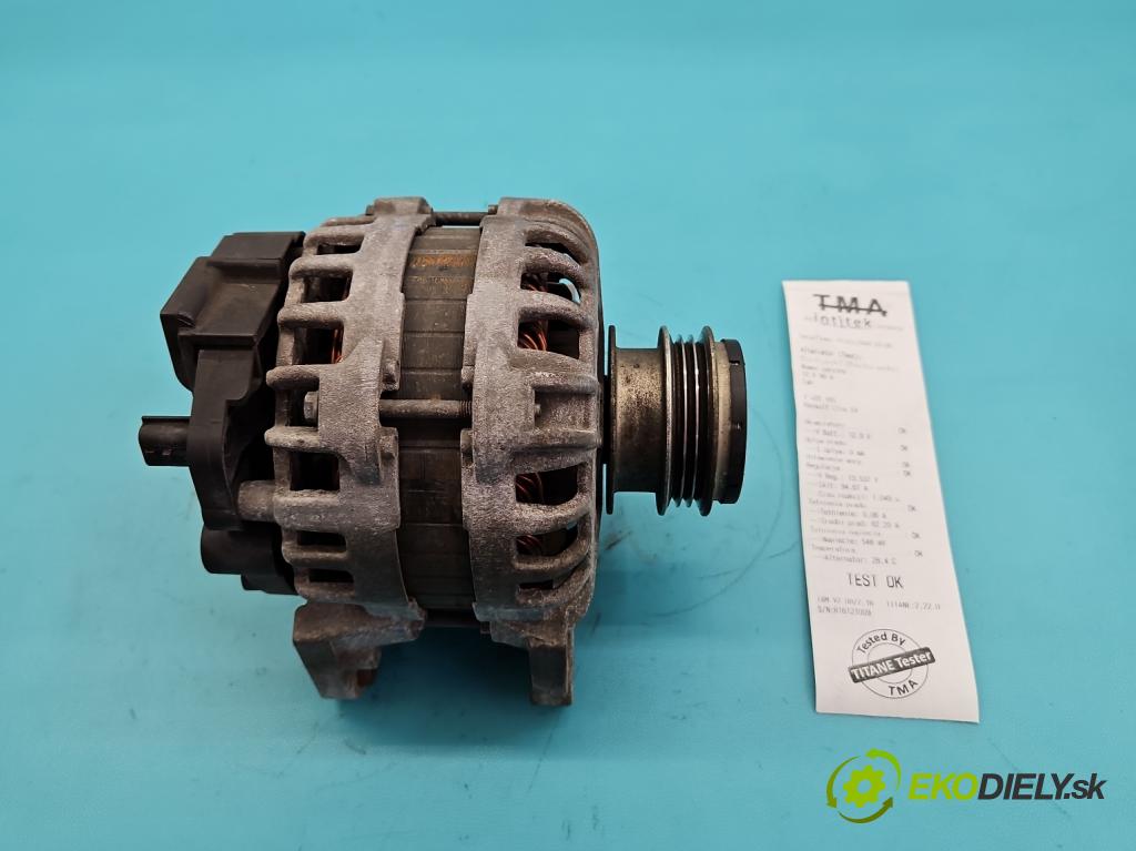 Renault Clio IV 2012-2020 1.1 16V 75 HP manual 55 kW 1149 cm3 5- Alternator 231001107R (Alternátor)