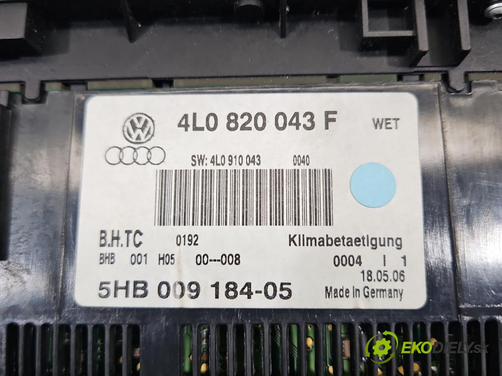 Audi Q7 2005-2015 4.2 V8 FSI automatic 257 kW 4163 cm3 5- panel kúrenia 4L0820043F