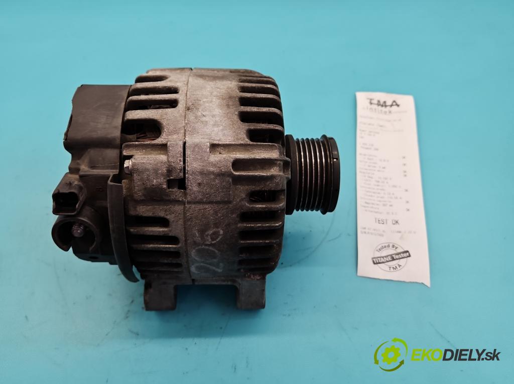 Peugeot 206 1.4 hdi 68 HP manual 50 kW 1398 cm3 3- Alternator 9646321780 (Alternátor)