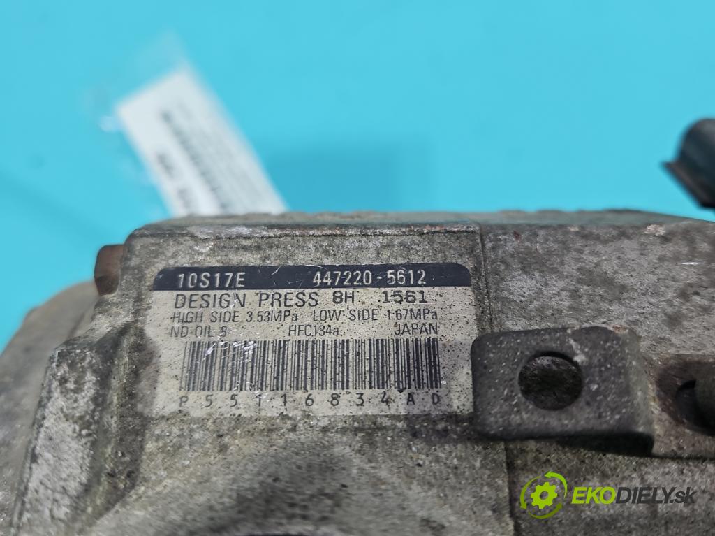 Jeep Grand cherokee WK 2004-2010 3.7 V6 211KM automatic 155 kW 3701 cm3 5- Kompresor: klimatizácie 447220-5612 (Kompresor klimatizácie)