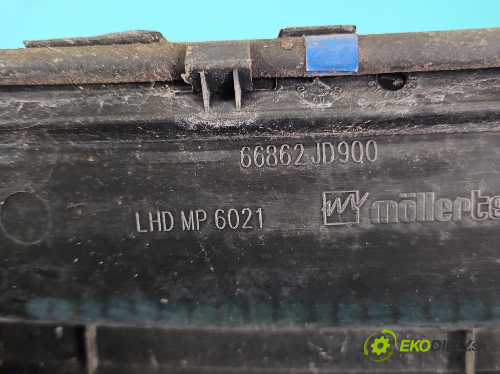 Nissan Qashqai I J10 2006-2013 2.0 16V 141 HP manual 104 kW 1997 cm3 5- torpédo 66862JD900 (Torpédo (plast pod čelným sklom))