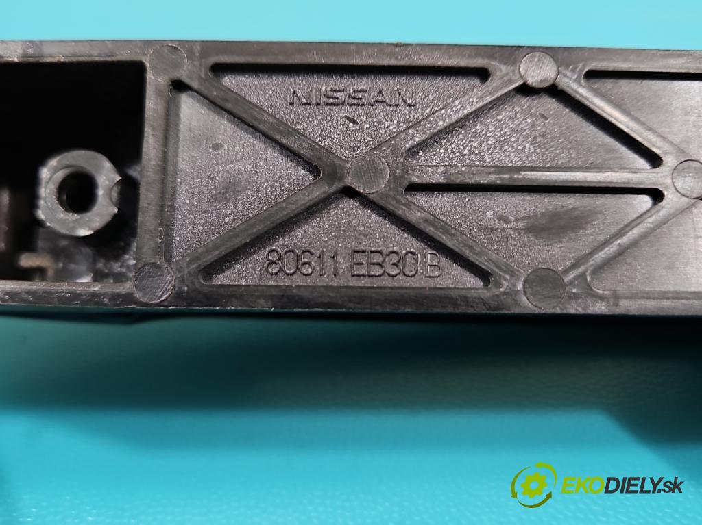 Nissan Qashqai I J10 2006-2013 2.0 16V 141 HP manual 104 kW 1997 cm3 5- rukoväť predné ľavé mimo: 80611EB30B (Kľučka dverí vonkajšia predná ľavá)