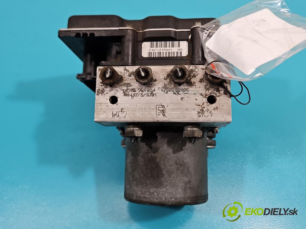 Nissan Qashqai I J10 2006-2013 2.0 16V 141 HP manual 104 kW 1997 cm3 5- čerpadlo abs 0265951743 (Pumpa ABS)