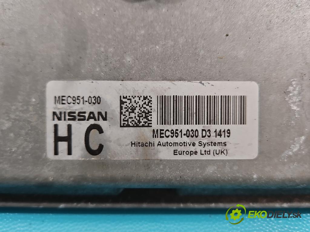 Nissan Qashqai I J10 2006-2013 2.0 16V 141 HP manual 104 kW 1997 cm3 5- riadiaca jednotka motora MEC951-030