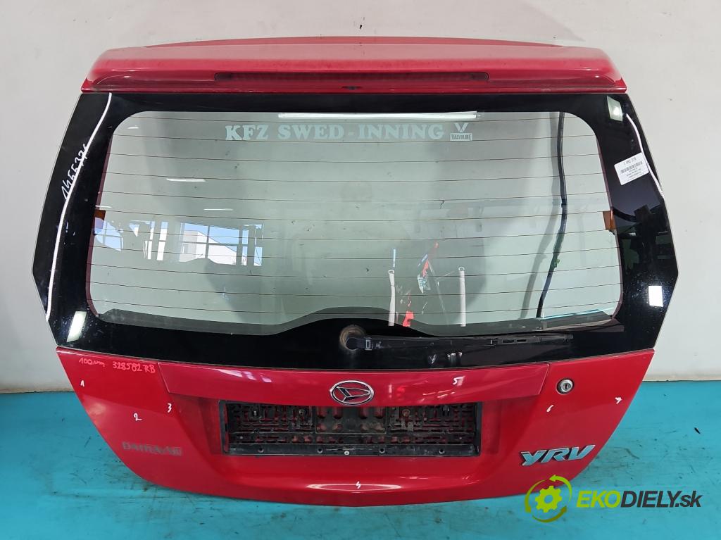 Daihatsu YRV 2000-2005 1.3 16V 87 HP manual 64 kW 1298 cm3 5- zadna kufor  (Kapota zadná (kufor))