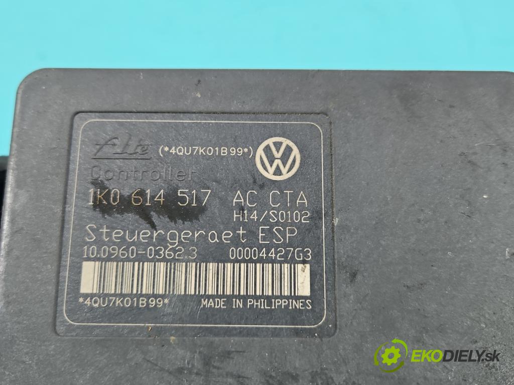 Vw Golf plus 1.4 TSI 140 HP automatic 103 kW 1390 cm3 5- čerpadlo abs 1K0614517AC (Pumpa ABS)
