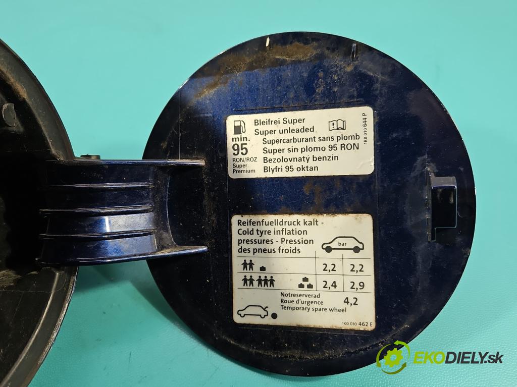 Vw Golf plus 1.4 TSI 140 HP automatic 103 kW 1390 cm3 5- Klapka nádrže palivo 1K0010462E (Kľučka dverí ostatné)