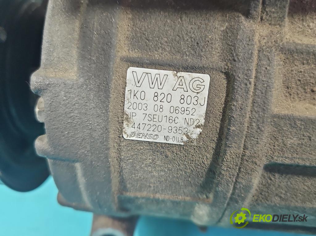 Vw Golf plus 1.4 TSI 140 HP automatic 103 kW 1390 cm3 5- Kompresor: klimatizácie 1K0820803J (Kompresor klimatizácie)