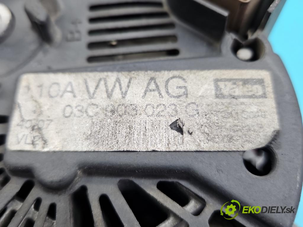 Vw Golf plus 1.4 TSI 140 HP automatic 103 kW 1390 cm3 5- Alternator 03C903023G (Alternátor)