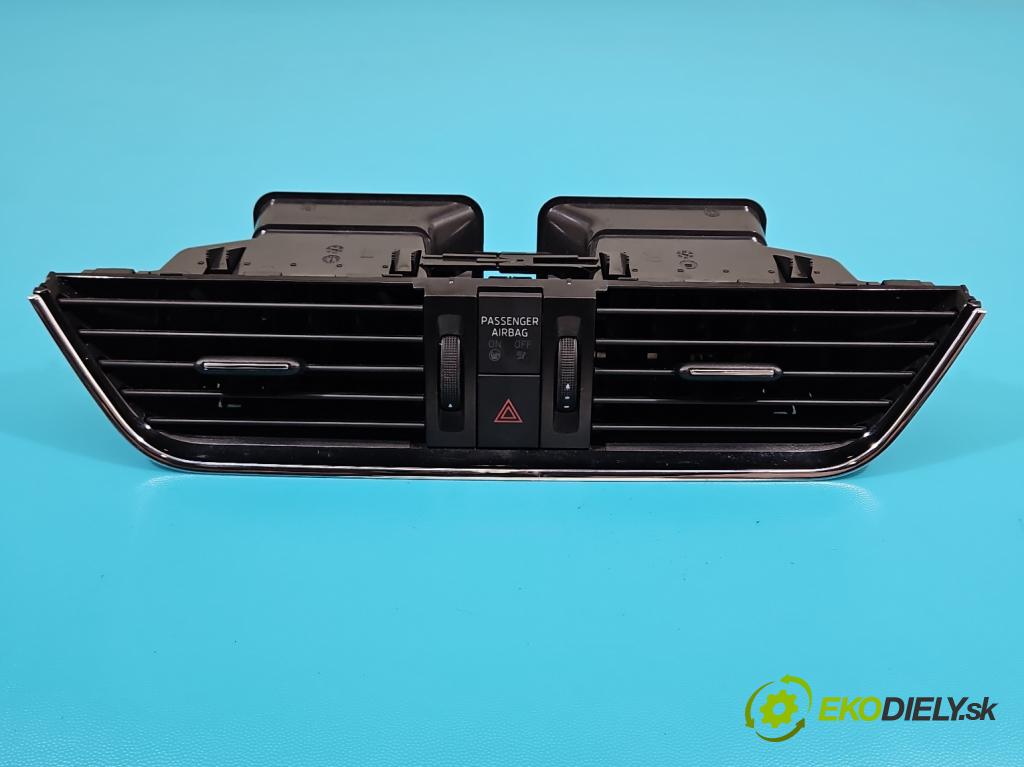 Skoda Octavia III 2013- 2.0 TSI 190 HP automatic 140 kW 1984 cm3 5- Mřížka: kúrenia stredová 5E0820951C (Mriežka kúrenia (fukár))