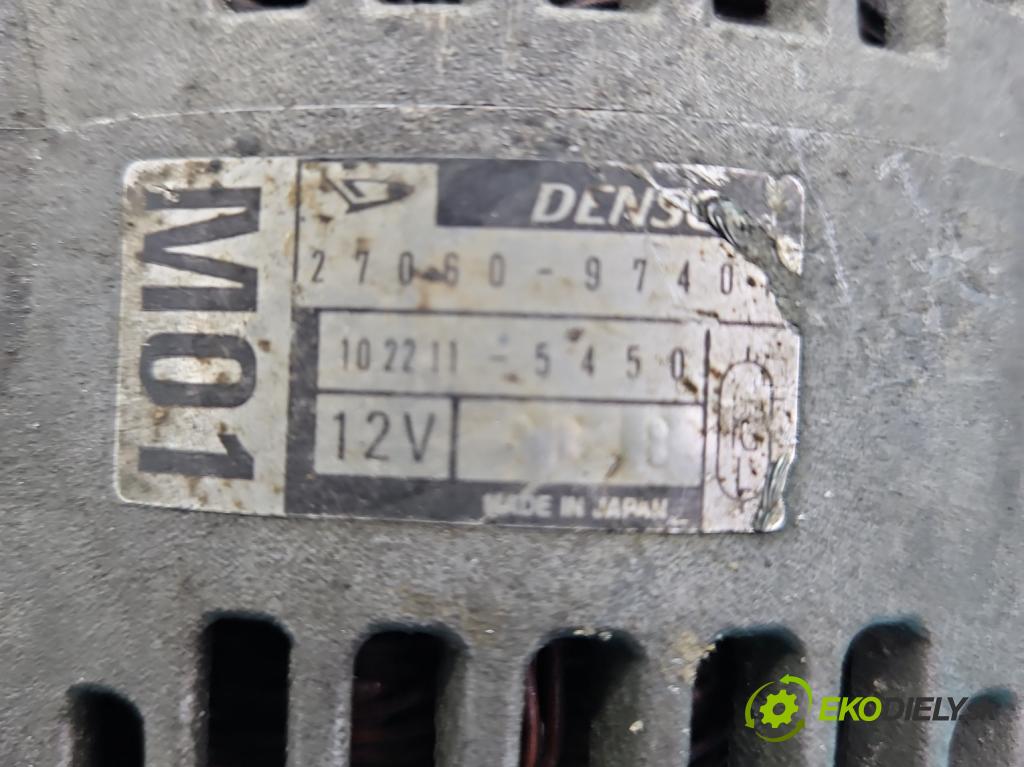Daihatsu YRV 2000-2005 1.3 16V 87 HP manual 64 kW 1298 cm3 5- Alternator 27060-9740 (Alternátor)