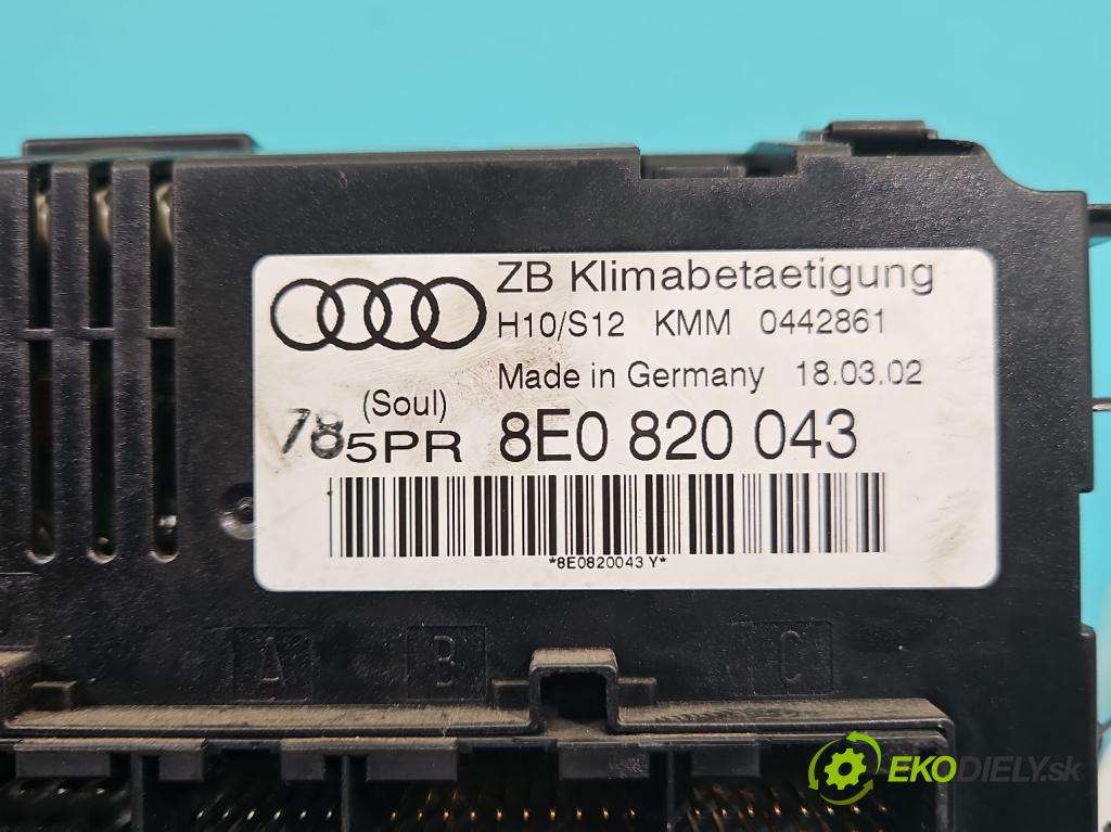 Audi A4 B6 2000-2004 2.5 tdi 155 HP automatic 114 kW 2496 cm3 5- panel kúrenia 8E0820043