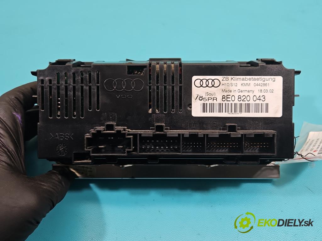 Audi A4 B6 2000-2004 2.5 tdi 155 HP automatic 114 kW 2496 cm3 5- panel kúrenia 8E0820043