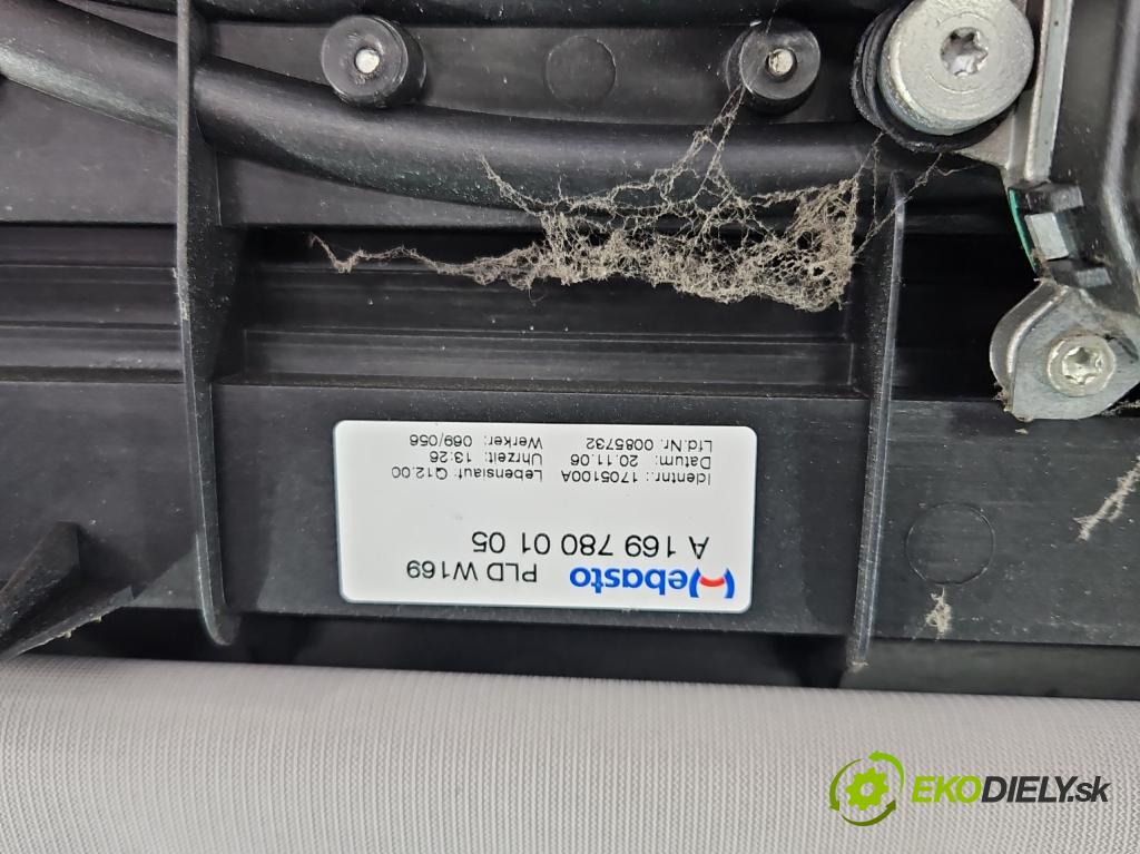 Mercedes B W245 2005-2011 1.7 16V 116 hp manual 85 kW 1699 cm3 5- Střešní okno: A1697800105 (Sklo karoserie)