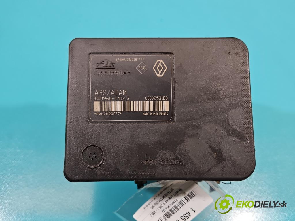 Renault Laguna II 2001-2007 1.9 dci 120 HP manual 88 kW 1870 cm3 5- čerpadlo abs 8200053422A (Pumpa ABS)