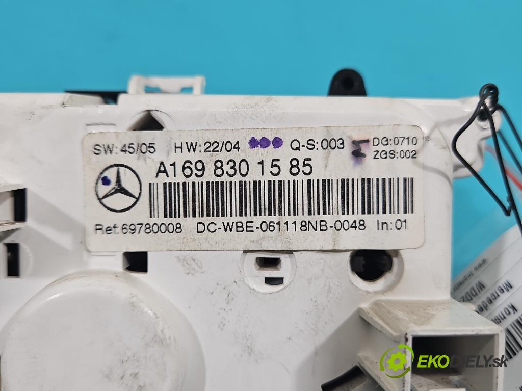 Mercedes B W245 2005-2011 1.7 16V 116 HP manual 85 kW 1699 cm3 5- panel kúrenia A1698301585