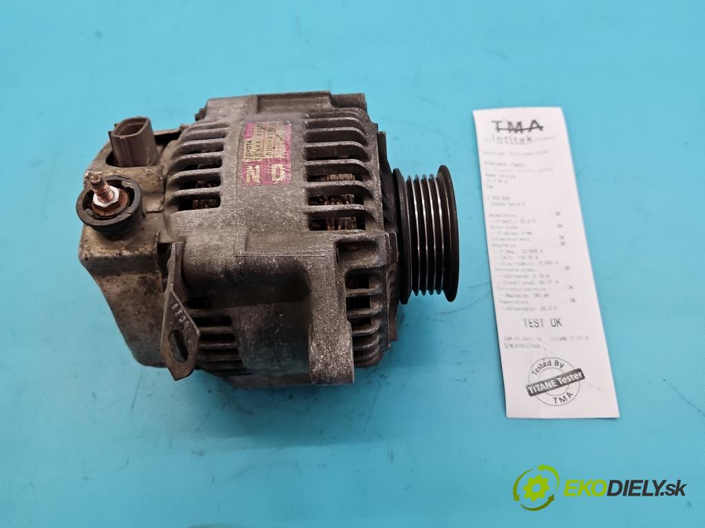 Toyota Yaris I 1999-2005 1.4 D4D 75 HP manual 55 kW 1364 cm3 5- Alternator 27060-33030 (Alternátor)