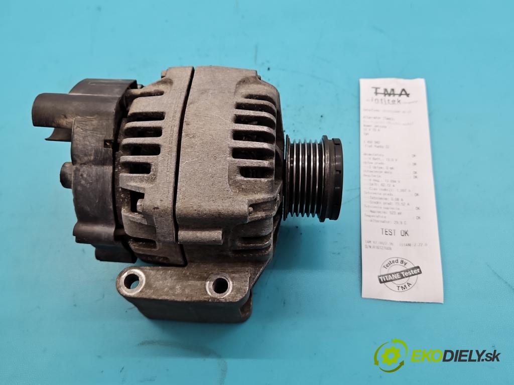 Fiat Punto II 1999-2010 1.2 jtd 69KM manual 51 kW 1242 cm3 5- Alternator 51718499 (Alternátory)