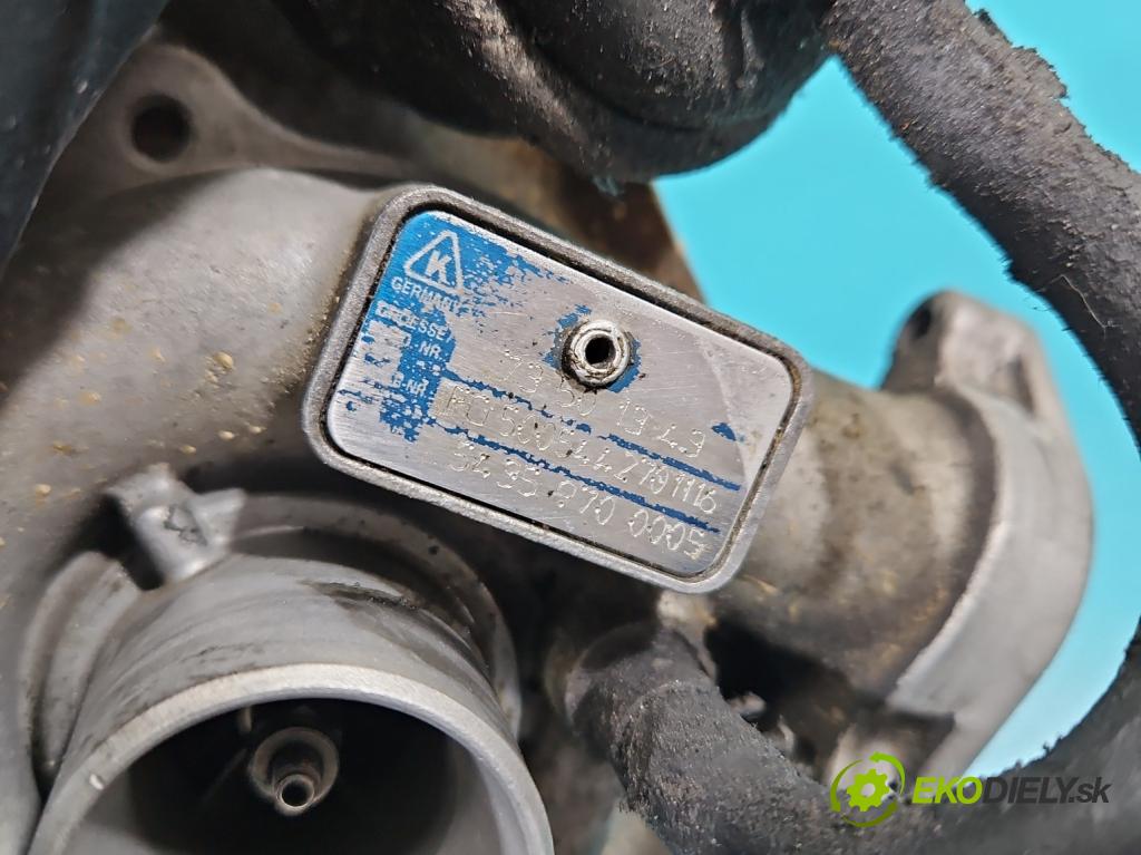 Fiat Punto II 1999-2010 1.2 jtd 69KM manual 51 kW 1242 cm3 5- turbodúchadlo, turbo 54359700005 (Turbodúchadlo (kompletné))