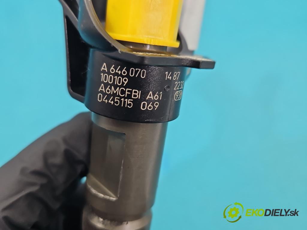 Mercedes Vito W639 2003-2014 2.2 CDI 95 hp manual 70 kW 2148 cm3 5- vstřikovač 0445115069 (Vstřikovač paliva)