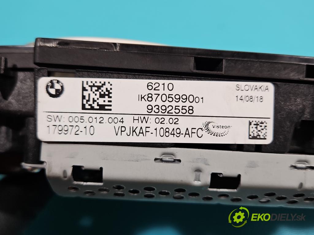 Bmw X3 G01 2017-2024 2.0d 190 HP automatic 140 kW 1995 cm3 5- prístrojovka/ budíky 9392558 (Prístrojová doska)