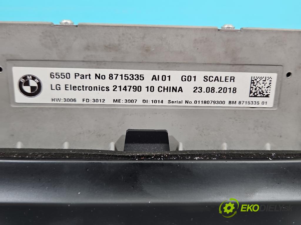 Bmw X3 G01 2017-2024 2.0d 190 HP automatic 140 kW 1995 cm3 5- Zobrazit: 8715335 (Prístrojová doska)