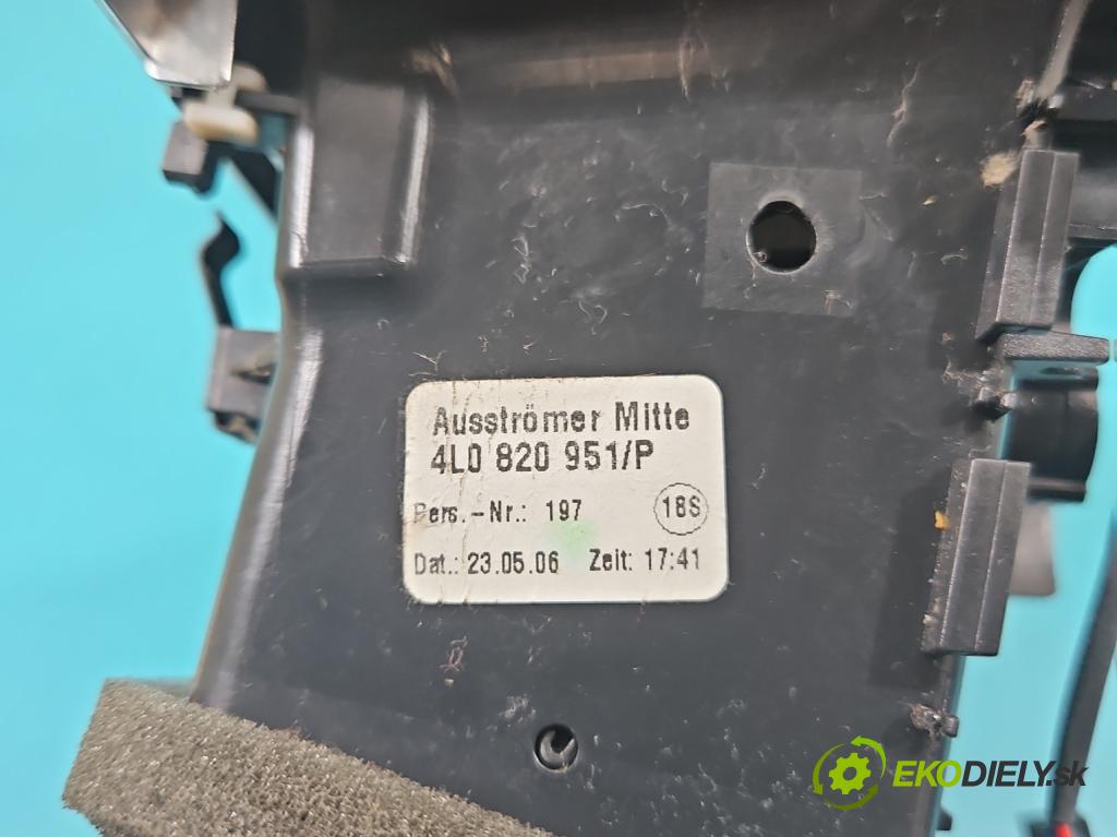 Audi Q7 2005-2015 4.2 V8 FSI automatic 257 kW 4163 cm3 5- Mřížka: kúrenia stredová 4L0820951 (Mriežka kúrenia (fukár))