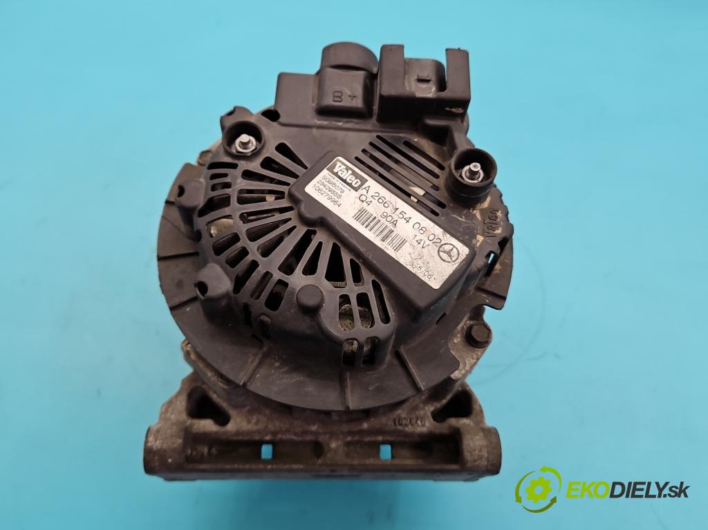Mercedes B W245 2005-2011 1.7 16V 116 HP manual 85 kW 1699 cm3 5- Alternator A2661540802 (Alternátor)