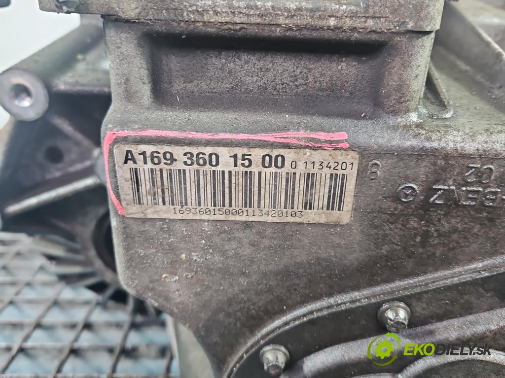 Mercedes B W245 2005-2011 1.7 16V 116 HP manual 85 kW 1699 cm3 5- prevodovka stupeň,rýchlosť manual A1693601500
